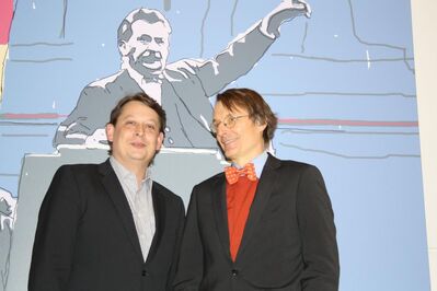 Stefan Schwartze mit Karl Lauterbach