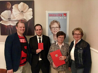 Christian Heinen, Jonas P., Gisela Thorlümke und Angela Lück