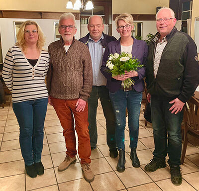 v.l.: K. Heye, KH Hottel, F. Helming, M. Klinksiek und M. Körtner