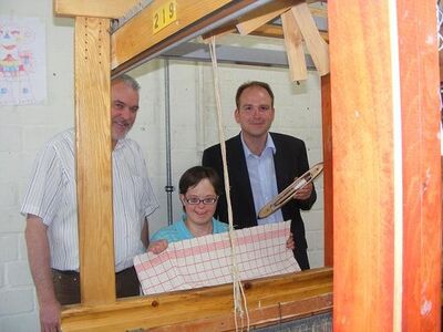 Ulrich Niemann (Wittekindshofer Werkstätten), Alexandra Kikelkorn, Christoph Dolle (Landesvorsitzender JusosNRW)