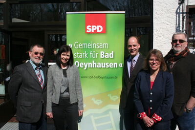v.l.: Reinhard Scheer, Melanie Blanke, Olaf Winkelmann, Esther Dietz & Ralf Jaworek