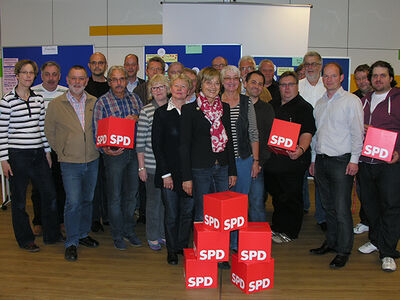 Startklar zur Kommunalwahl 2014: SPD-Stadtverband und Fraktion werben für deutliche Ratsmehrheit.