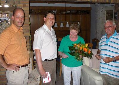 Olaf Winkelmann, Stefan Schwartze mit Familie Backs